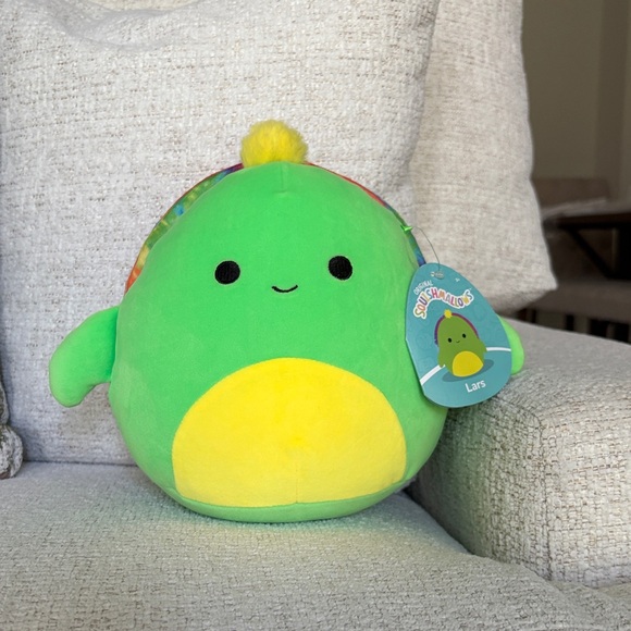 Squishmallows Other - Squishmallows Lars Green and Yellow Plush Toy
